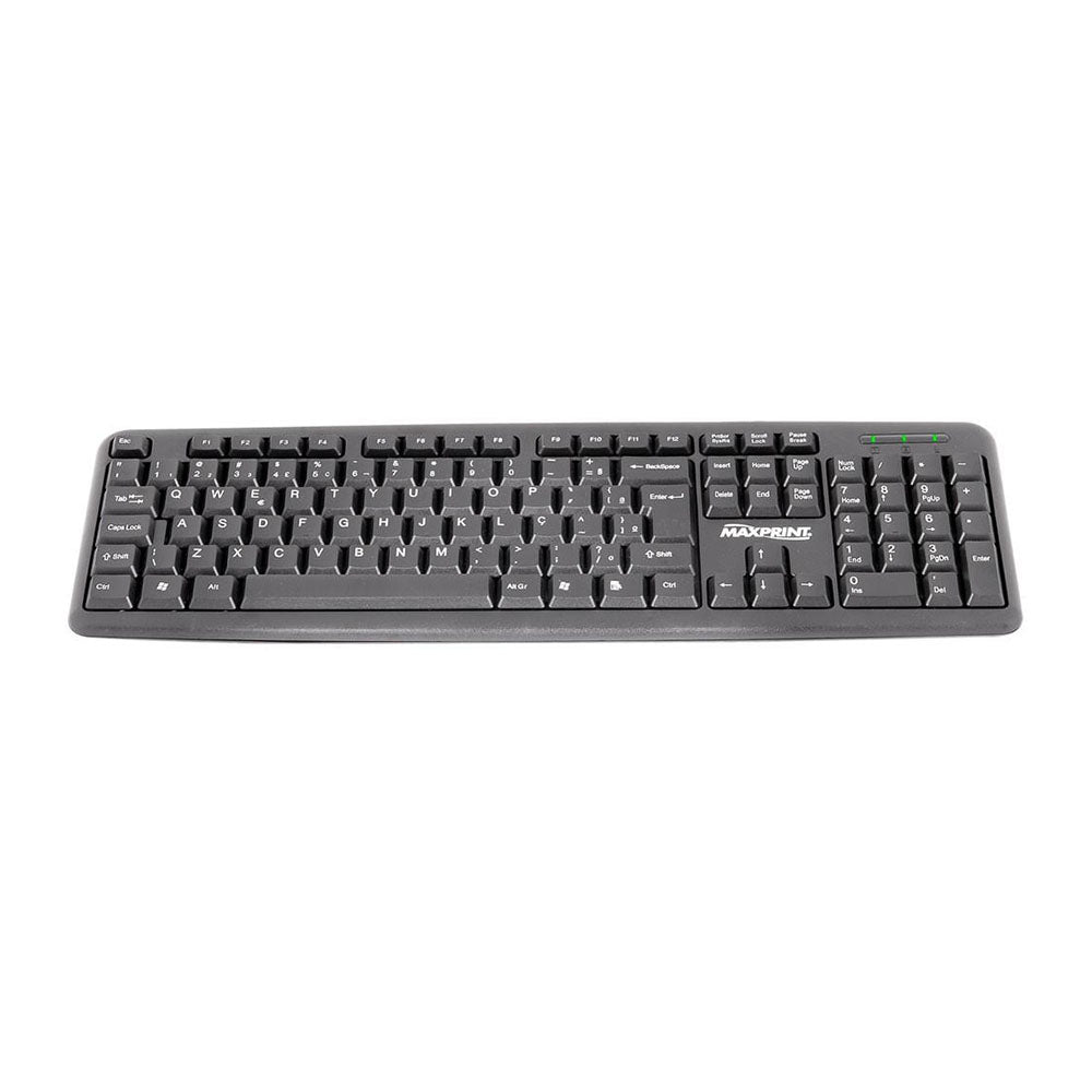 Teclado Usb Maxprint Multimidia Preto - 6013160