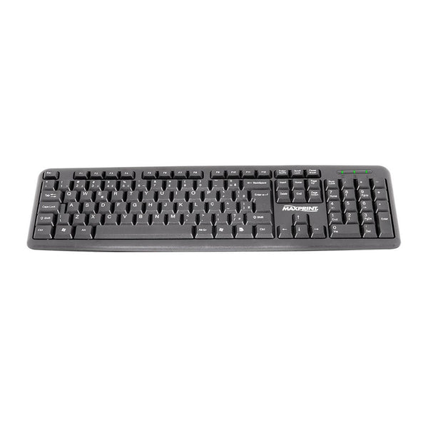 Teclado Usb Maxprint Multimidia Preto - 6013160