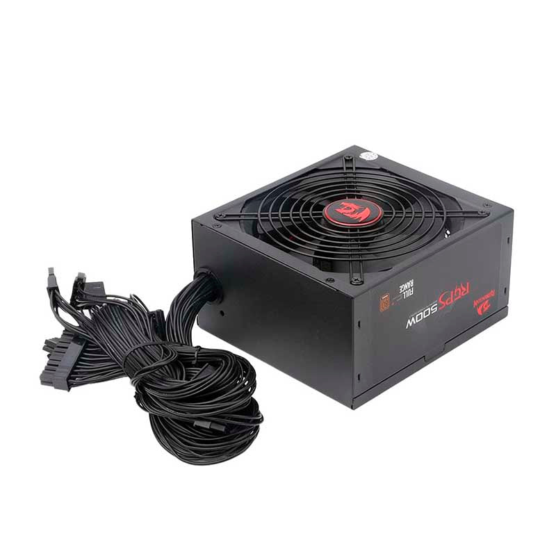 Fonte Real Atx Gamer 500w Redragon 80 Plus Bronze Pfc Ativo S/ Cabo Biv - GC-PS001-1