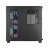 Gabinete Gamer Vinik G-Cube Aquario Mid Tower C/ Frente e Lateral em Vidro Temperado C/ 3 Fans Preto - GGGCVBK