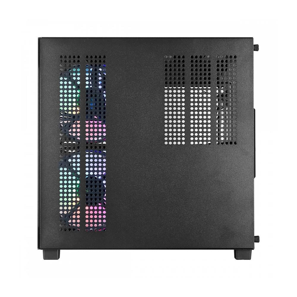 Gabinete Gamer Vinik G-Cube Aquario Mid Tower C/ Frente e Lateral em Vidro Temperado C/ 3 Fans Preto - GGGCVBK