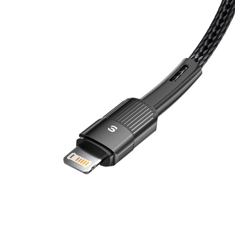 Cabo de Dados USB p/ Lightning  Essager 1.0mt Nylon Preto - EXCL-XC01