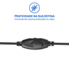 Headset Usb / P3 Multi HF250 Preto - PH467