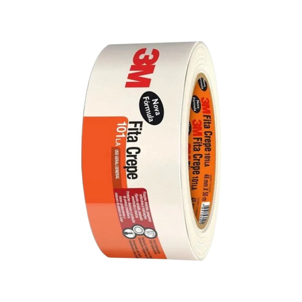 Fita Crepe 3M 48x50 101LA Bege - 84501