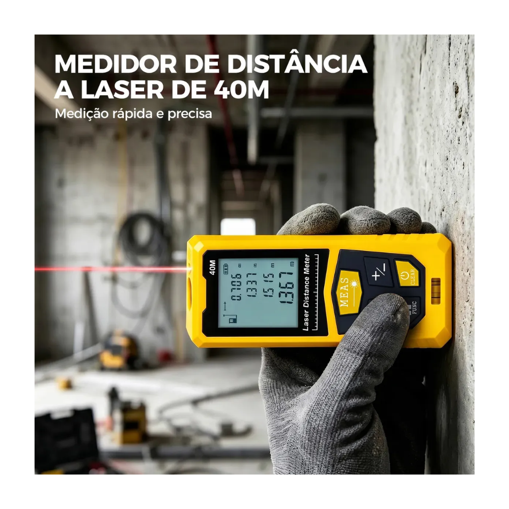 Trena a Laser 40m BomVink - BOM-6544