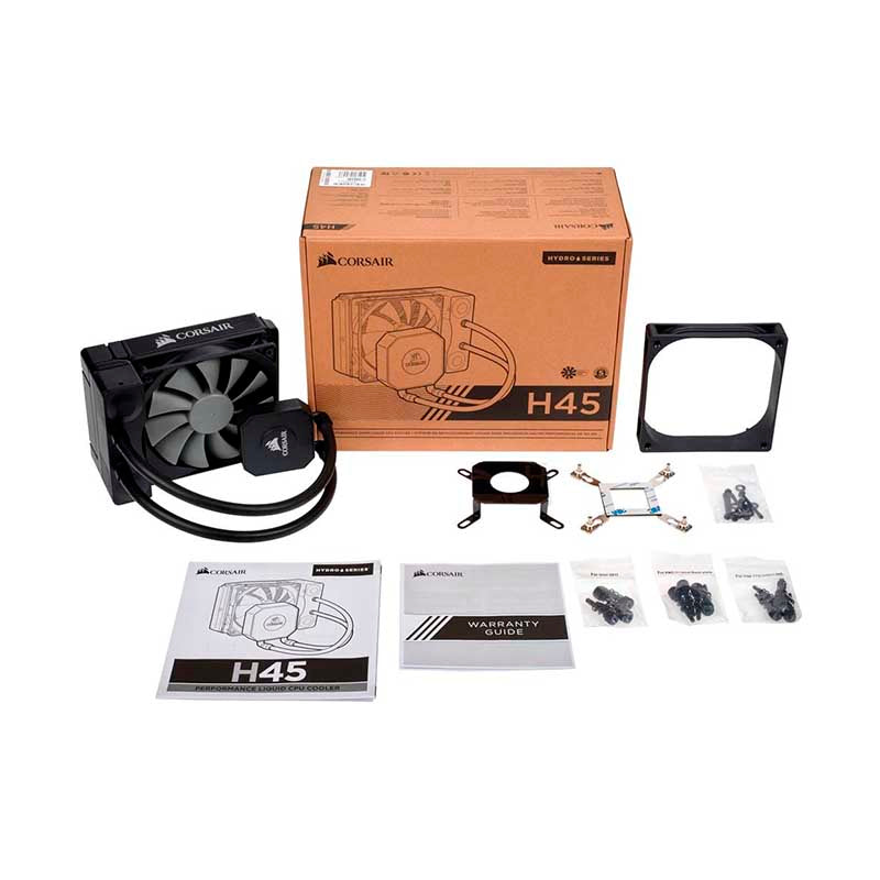Water Cooler Single Fan Corsair Hydro Series H45 120mm (Intel/AMD) - CW-9060028-WW