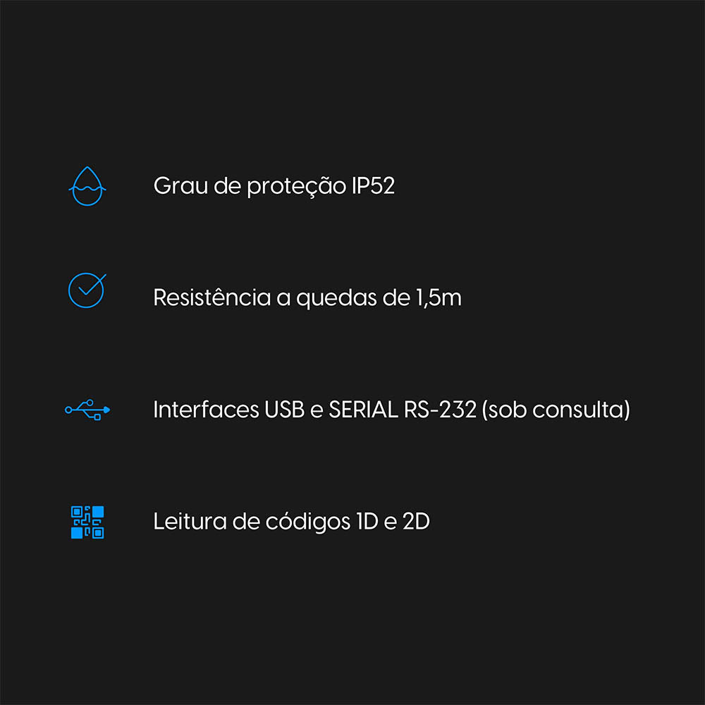 Leitor De código De Barras Elgin 1d 2d Fixo - EL-8600IA