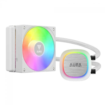 Water Cooler Single Fan Gamdias Aura ARGB 120mm (Intel/AMD) Branco - AURA GL 120 V2 WH