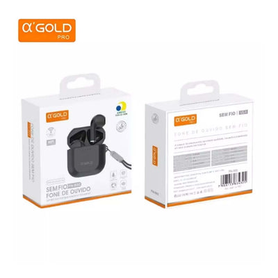 Fone De Ouvido Bluetooth aGold C/ Estojo Carregador V5.4 - FN-B02