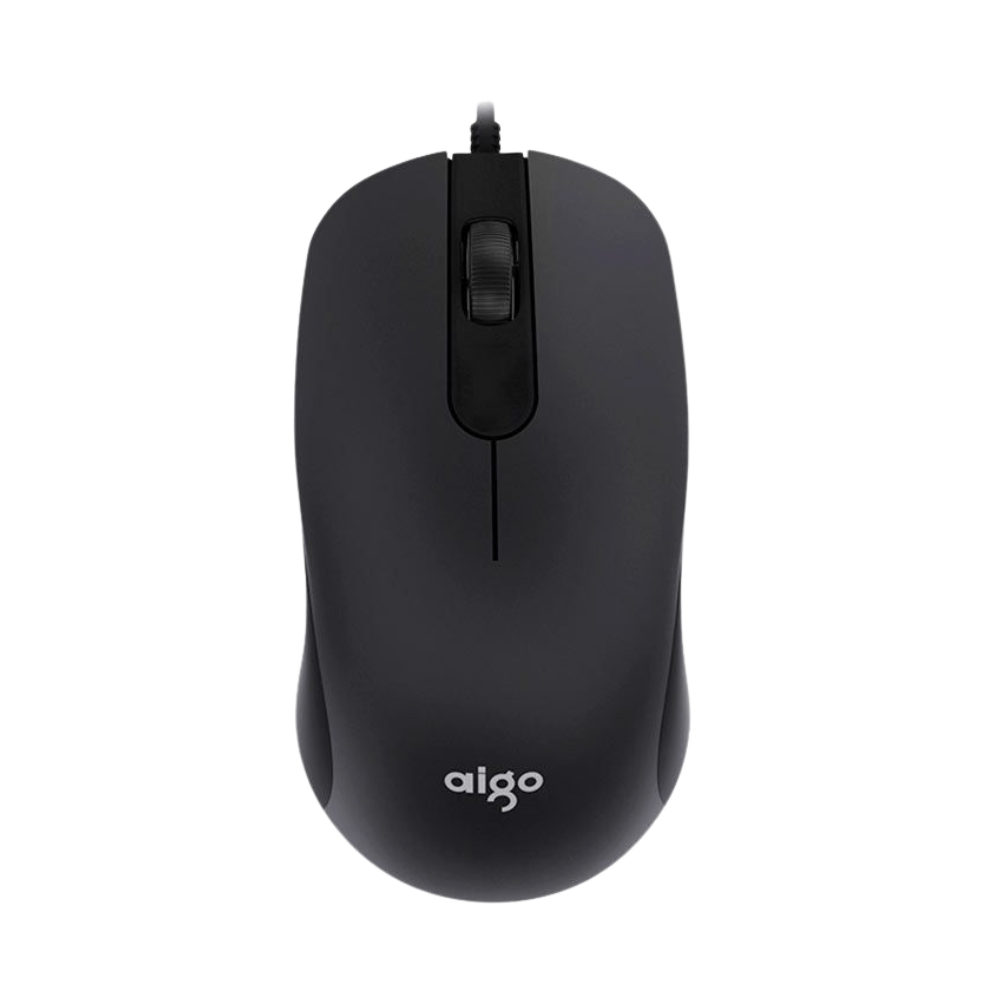 Mouse Aigo Óptico USB Q21 3D Preto - Q21