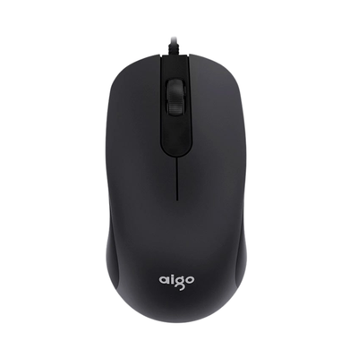 Mouse Aigo Óptico USB Q21 3D Preto - Q21