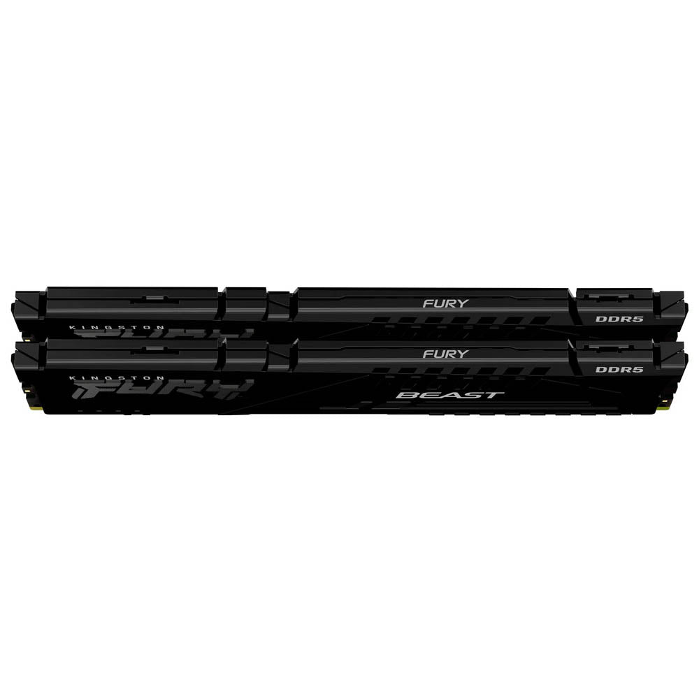 Memoria para Desktop DDR5 Gamer 32gb (Pack C/ 2 Pentes 16Gb) 5600Mhz Kingston Fury Beast Black - KF552C40BBK2-32