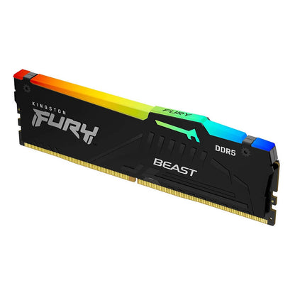 Memoria Gamer Ddr5 32gb 5600mhz Kingston Fury Beast Black RGB - KF556C40BBA-32