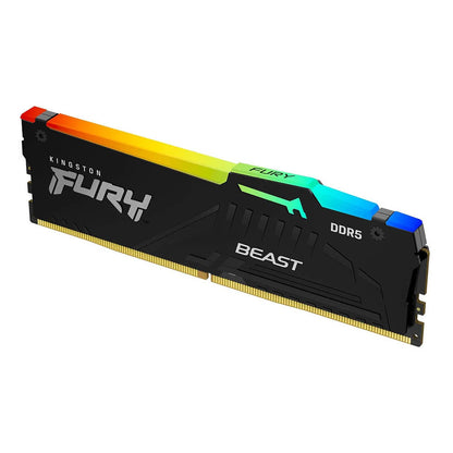 Memoria para Desktop DDR5 Gamer 32gb 5600mhz Kingston Fury Beast Black RGB - KF556C40BBA-32 Truedata