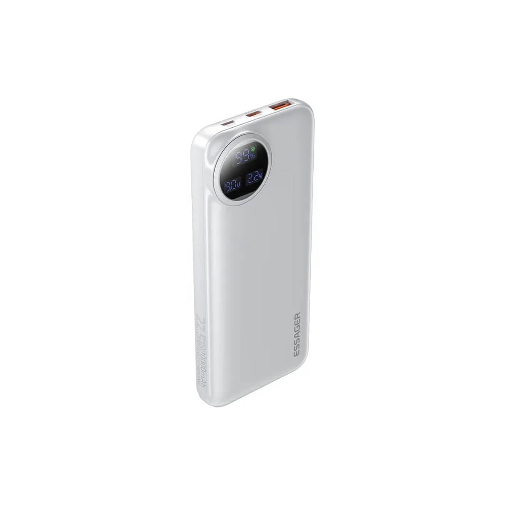 Carregador Portátil com Saída Usb-C / Usb-A / Lightning Essager Branco - EDY1W-YT02-Z