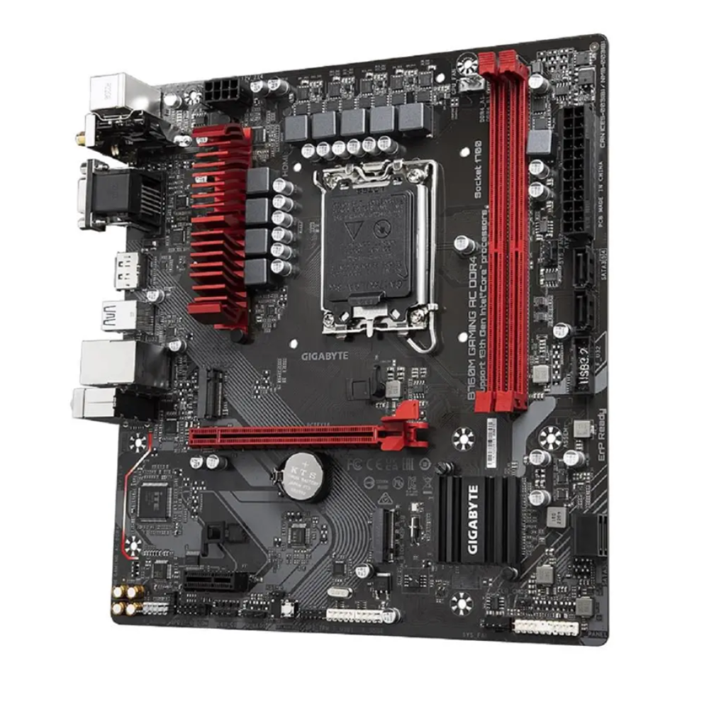 Placa Mae Gigabyte B760M Gaming AC Micro ATX Intel Lga 1700 Ddr4 Wi-fi Hdmi DP Usb-C (12a, 13a e 14a Geração)