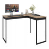 Mesa Em L Industrial De Canto em Ferro E Madeira E-led