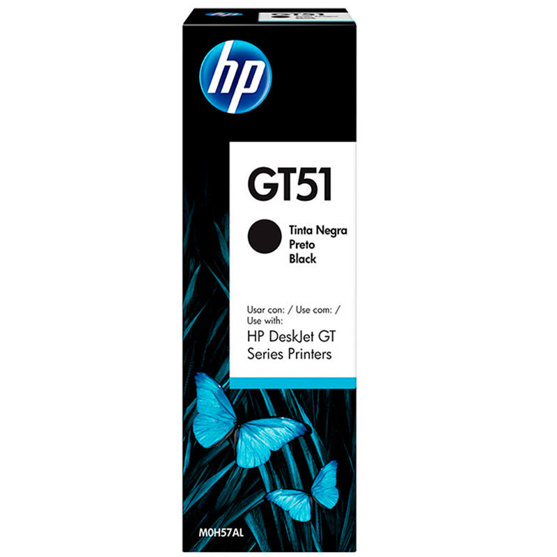 Refil De Tinta Original Hp Gt51 M0h57al - Preto