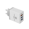 Carregador De Parede GShield Triplo USB Turbo 18W Branco S/ Cabo - GNL3Y2K72-IP