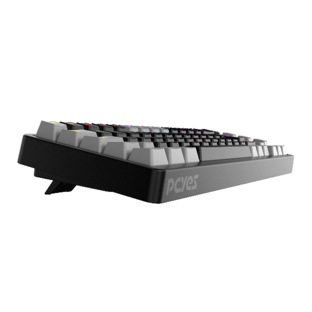 Teclado Gamer Mecanico PCYes Mecka Black Vulcan 65% Switch Blue Led Rainbow - TPMKBVBL