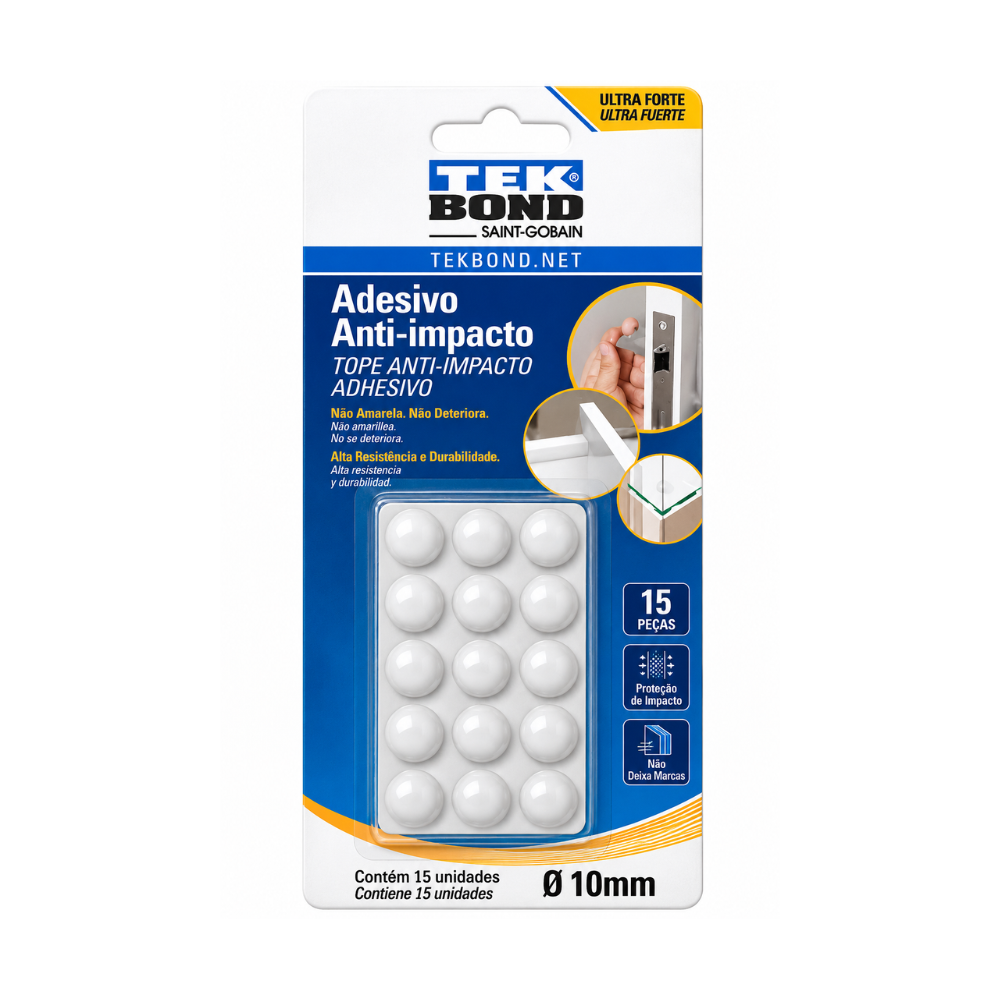 Adesivo Anti-impacto Tekbond Bumper Gota 10mm (C/15) - 78808