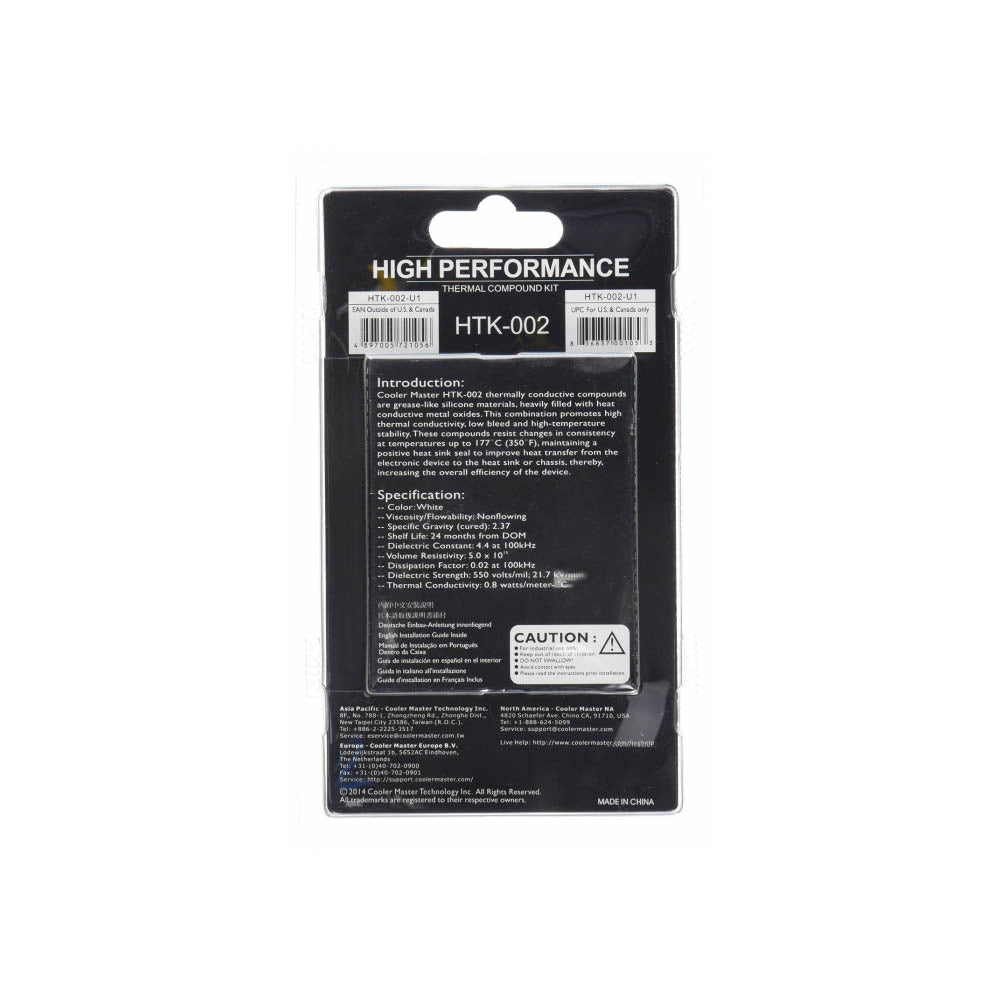 Pasta Termica Cooler Master Alto Desempenho - HTK-002-U1