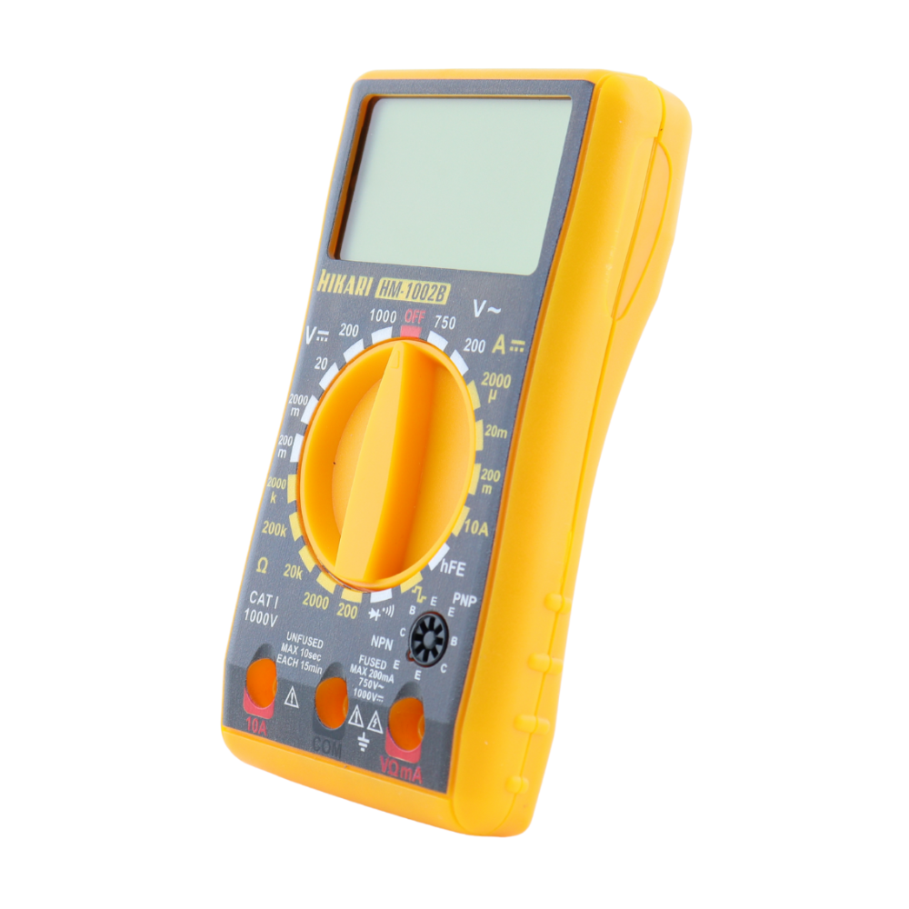 Multimetro Digital Portatil Hikari HM-1002B Amarelo/Preto- 84255