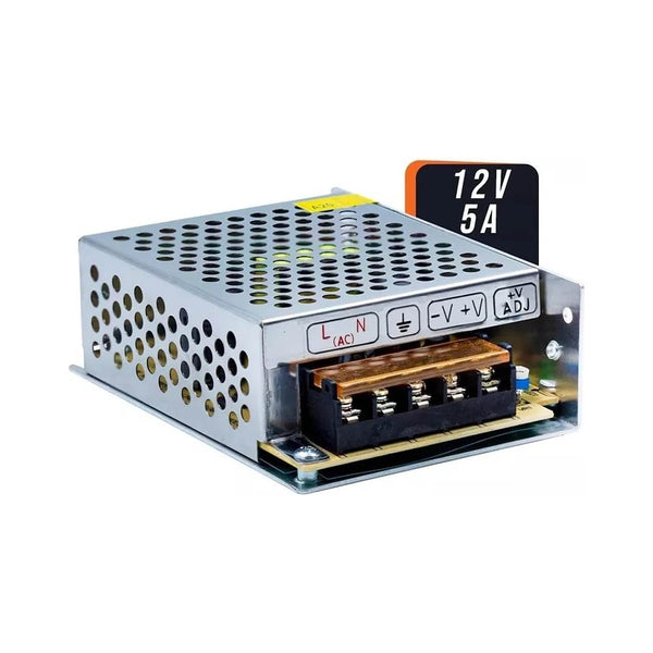 Fonte Chaveada CFTV 12V 5A Multifunções Aoweixun - 12V5A