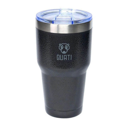 Copo Termico Isolado a Vacuo Quati Com Tampa 725ml Preto - CPCR725