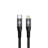 Cabo de Dados USB Tipo C P/ Lightning Iphone 1,0m GShield Raptor Preto - GS-9021