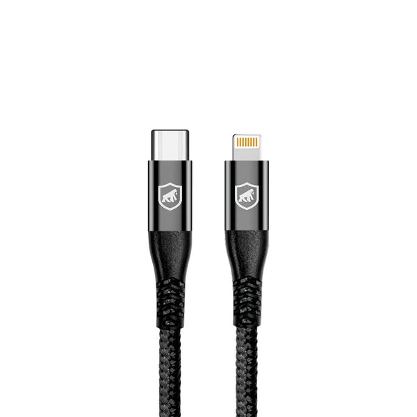Cabo de Dados USB Tipo C P/ Lightning Iphone 1,0m GShield Raptor Preto - GS-9021