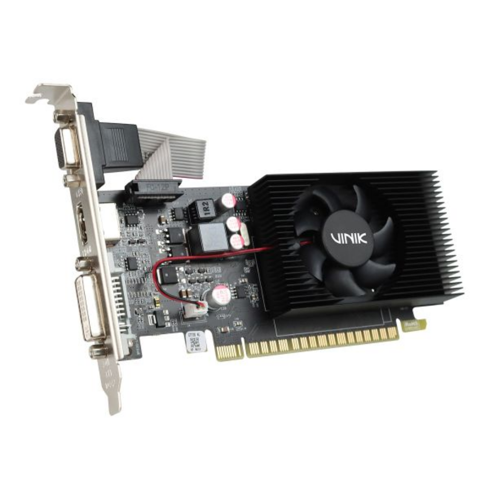 Placa De Video 4Gb GT 730 Gddr3 Vinik Low Profile Nvidia Geforce 128 Bits Hdmi Dvi Vga - GPUK7304GBLP0H2