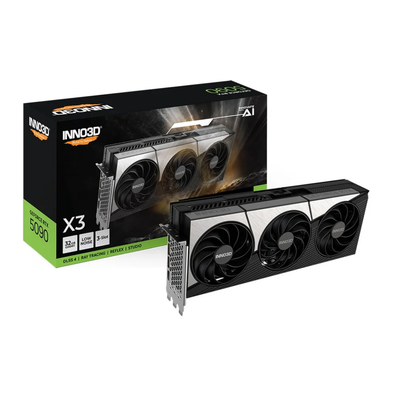 Placa De Video 32Gb RTX 5090 Gddr7 INNO3D Nvidia Geforce 512bit 3x Displayport HDMI  - N50903-32D7-17593928