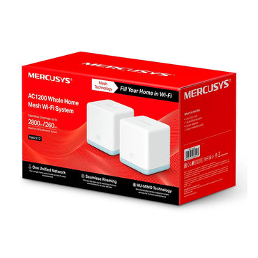 Roteador Wireless Mesh Dual Band Mercusys AC1200 - Halo S12 (Pack C/2)