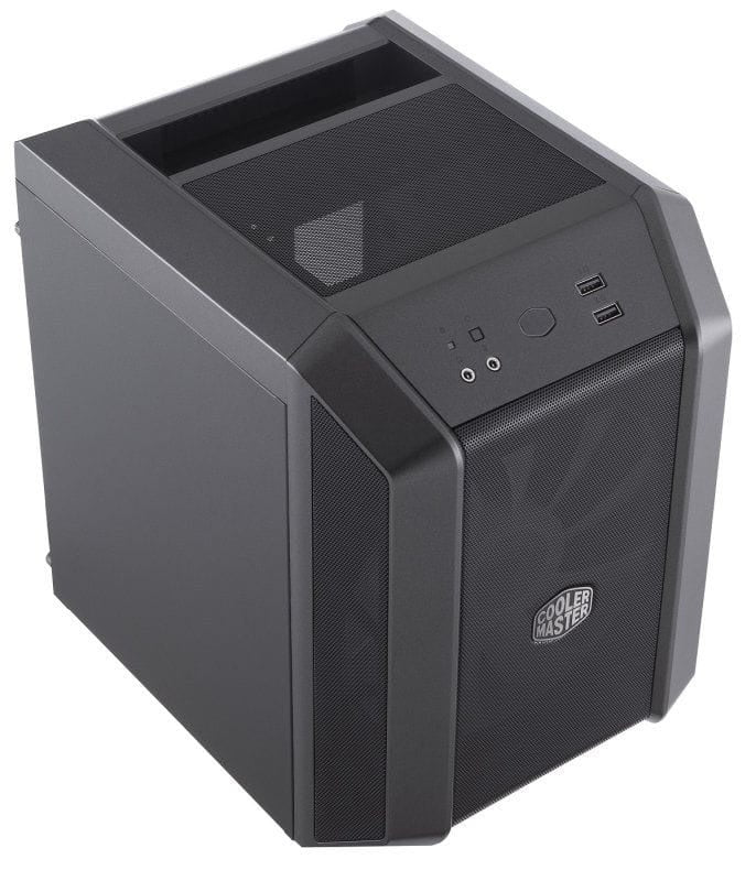 Gabinete Cubo Cooler Master Mini-ITX MasterCase H100 Fan 200mm Rgb Preto - MCM-H100-KANN-S01