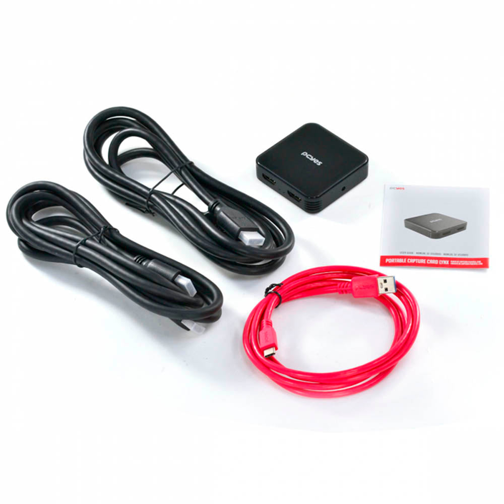 Placa De Captura Portátil PCYes Lynx Usb Tipo C Hdmi Conector Áudio 3.5mm - UHD-01S