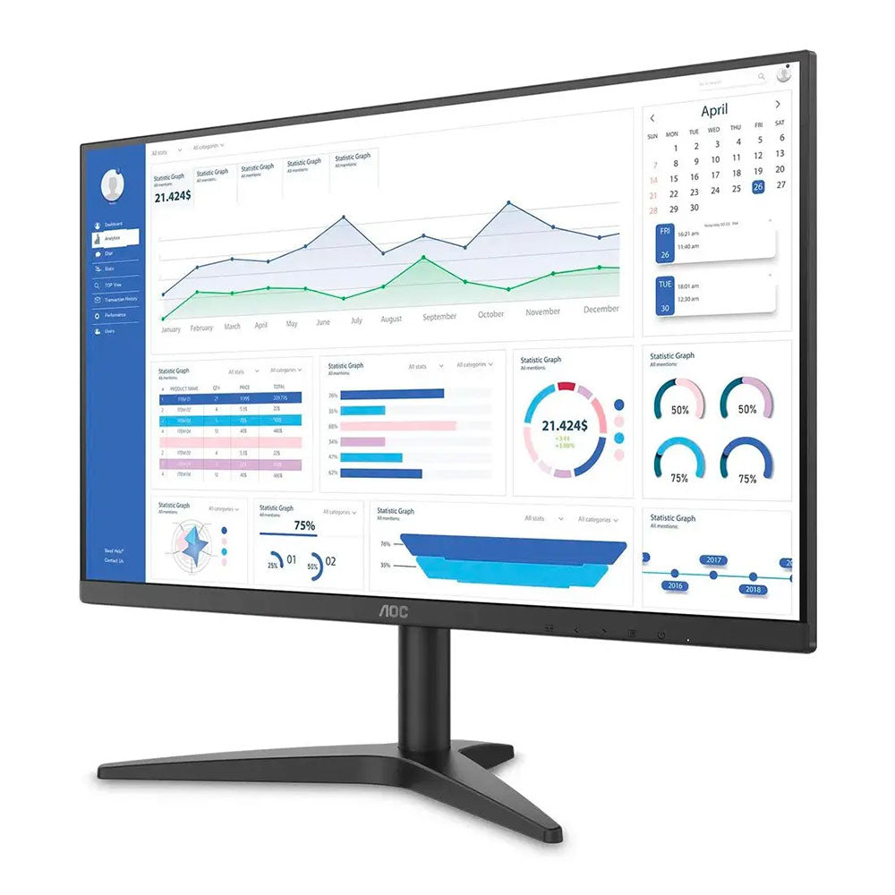 Monitor Led 27 Pols Aoc 27B1HM 1920 X 1080 75Hz Fhd Hdmi Vga