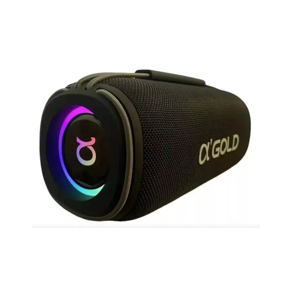 Caixa de Som Portátil Bluetooth Bass Boost aGold 60W IPX6  Duração Até 6hrs - SM-07A