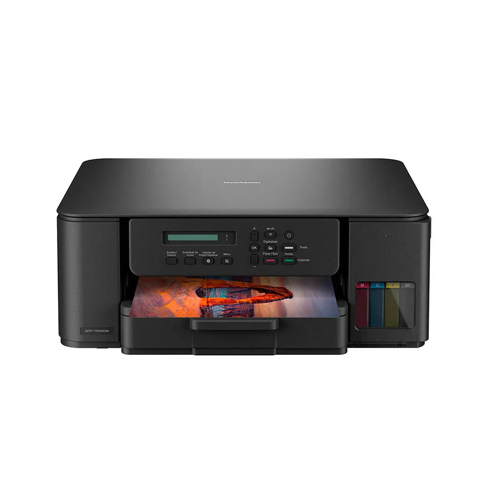 Impressora Multifuncional Tanque De Tinta Brother InkBenefit Colorida Wi-Fi Bivolt - DCP-T530DW