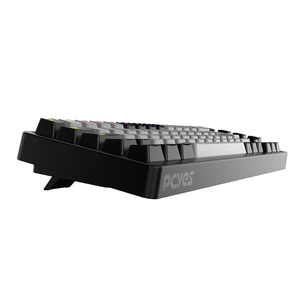 Teclado Gamer Mecanico PCYes Mecka Black Vulcan 65% Switch Red Led Rainbow - TPMKBVRD