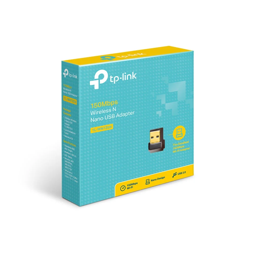 Mini Adaptador Wireless TP-Link N USB 150 Mbps - TL-WN725N