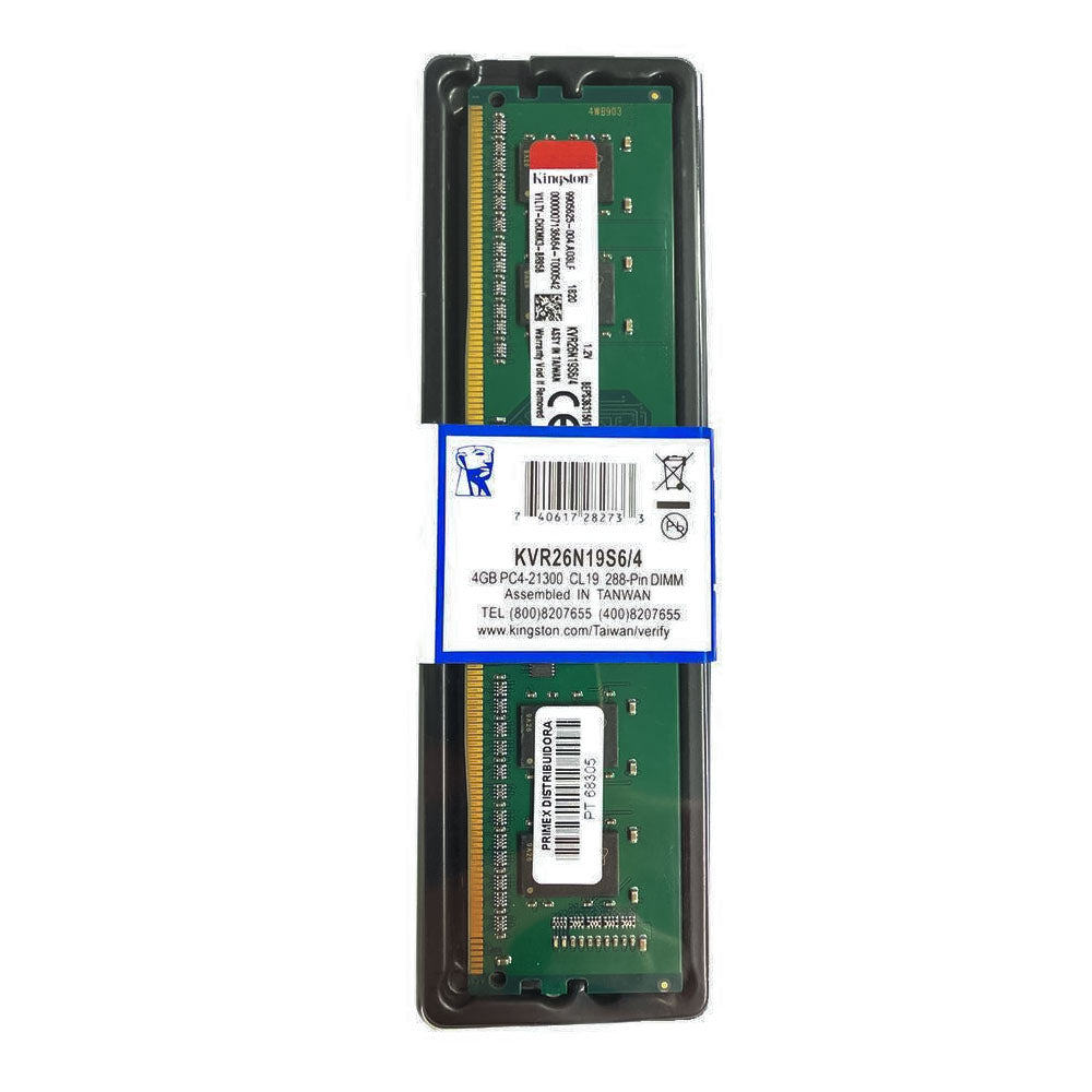 Memoria Ddr4 4gb 2666mhz Kingston KVR26N19S6/4