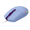 Mouse Gamer Logitech G203 LightSync 6 Botões 8000dpi Lilás C/ Rgb - 910-005852