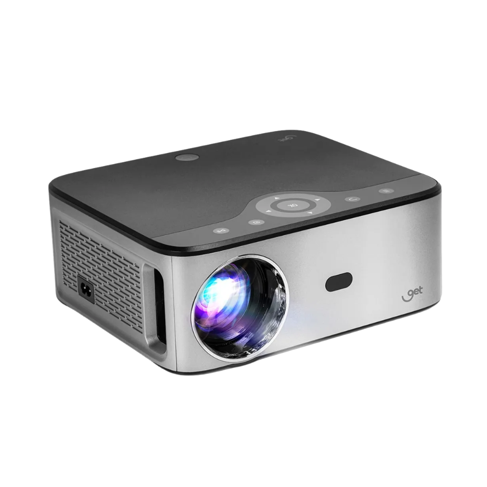Projetor Smart GET Vision  Full HD 7000 Lumens Android 12 C/ Alto Falante LED 2x HDMI Usb Wi-Fi 250 Pols - 72499