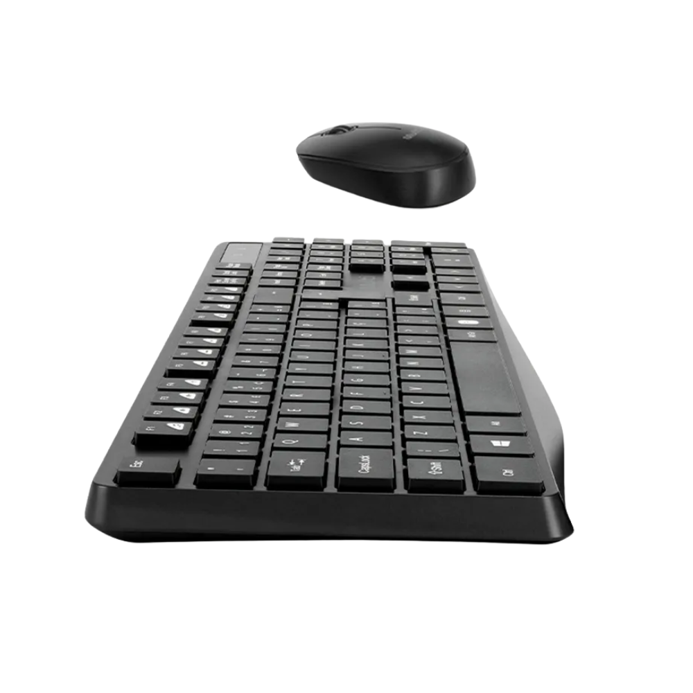 Kit Teclado E Mouse Sem Fio Multi  Preto - TC612
