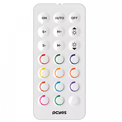 Controlador de Fans PCYes Light Core C/ Controle Remoto 9 Portas PWM + ARGB Branco - PELC9PGBR Truedata