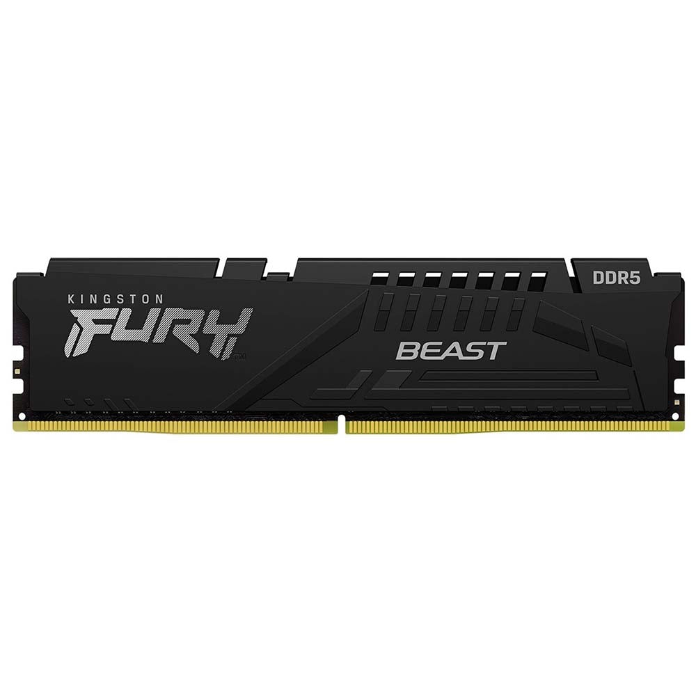 Memoria para Desktop DDR5 Gamer 16gb (Pack C/ 2 Pentes 8Gb) 5600Mhz Kingston Fury Beast Black - KF556C40BBK2-16