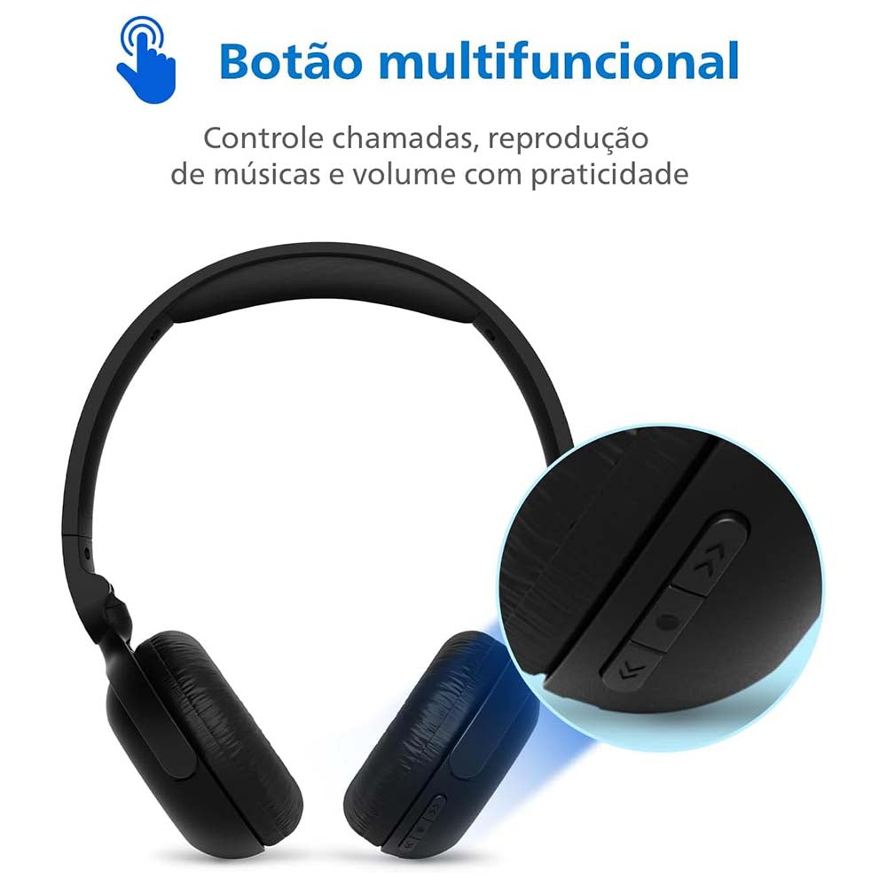 Fone de Ouvido Headphone Bluetooth Philips Preto - TAH2209