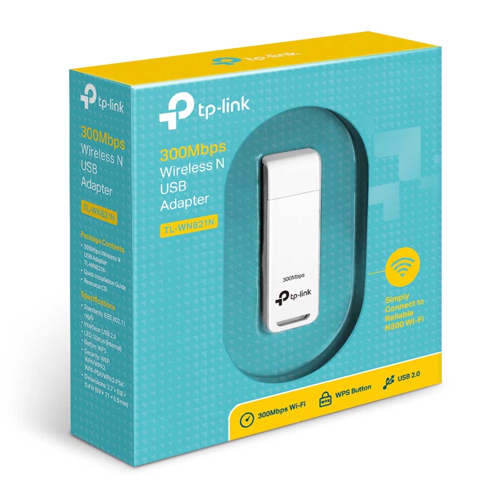 Adaptador Usb Wireless Tp-Link TL-WN821N 300mbps Truedata