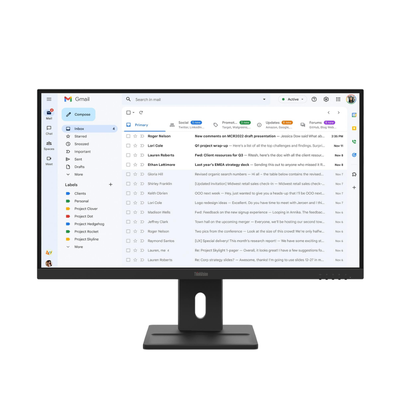 Monitor Corporativo Led 27 Pols Lenovo 1920 x 1080 100hz Full Hd IPS Vga Hdmi Displayport - 64BCMAR4BR